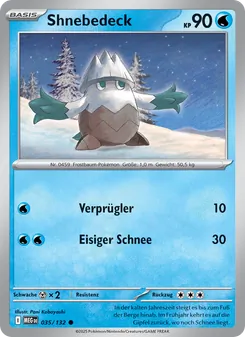 Karte Shnebedeck aus Mega-Entwicklung, Nummer 035/132