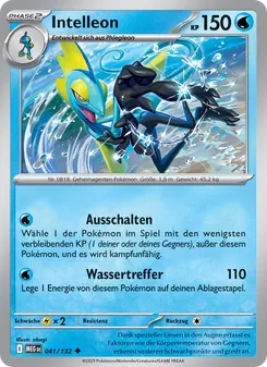 Karte Intelleon aus Mega-Entwicklung, Nummer 041/132