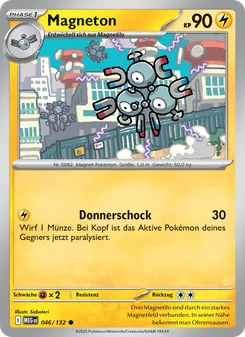 Karte Magneton aus Mega-Entwicklung, Nummer 046/132