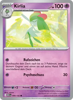 Karte Kirlia aus Mega-Entwicklung, Nummer 059/132