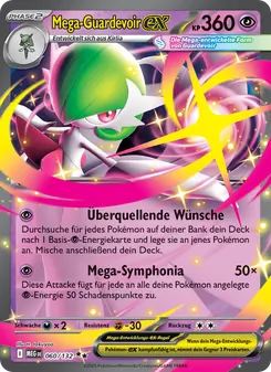 Karte Mega-Guardevoir-ex aus Mega-Entwicklung, Nummer 060/132