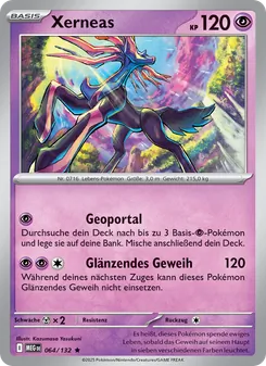 Karte Xerneas aus Mega-Entwicklung, Nummer 064/132