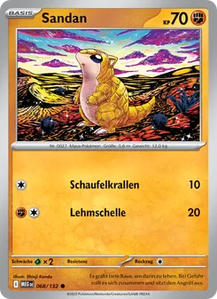 Karte Sandan aus Mega-Entwicklung, Nummer 068/132