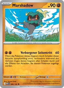 Karte Marshadow aus Mega-Entwicklung, Nummer 080/132