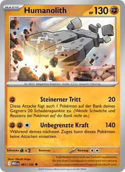 Karte Humanolith aus Mega-Entwicklung, Nummer 081/132
