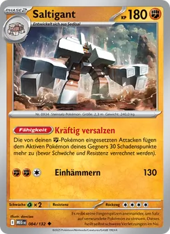 Karte Saltigant aus Mega-Entwicklung, Nummer 084/132