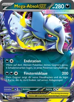 Karte Mega-Absol-ex aus Mega-Entwicklung, Nummer 086/132