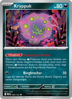 Karte Kryppuk aus Mega-Entwicklung, Nummer 087/132