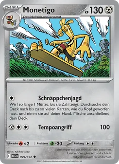 Karte Monetigo aus Mega-Entwicklung, Nummer 099/132
