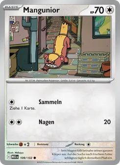 Karte Mangunior aus Mega-Entwicklung, Nummer 109/132