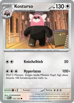 Karte Kosturso aus Mega-Entwicklung, Nummer 112/132