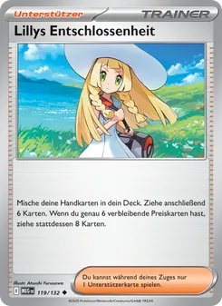 Karte Lillys Entschlossenheit aus Mega-Entwicklung, Nummer 119/132