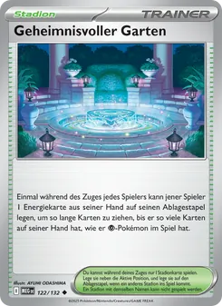 Karte Geheimnisvoller Garten aus Mega-Entwicklung, Nummer 122/132