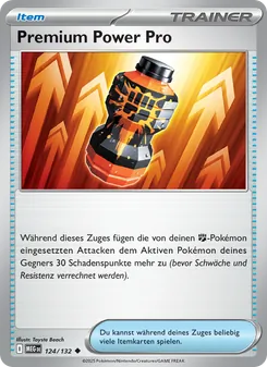 Karte Premium Power Pro aus Mega-Entwicklung, Nummer 124/132