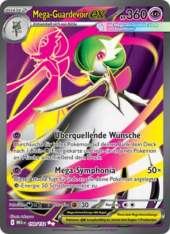 Karte Mega-Guardevoir-ex aus Mega-Entwicklung, Nummer 159/132