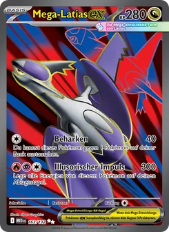 Karte Mega-Latias-ex aus Mega-Entwicklung, Nummer 163/132