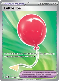 Karte Luftballon aus Mega-Entwicklung, Nummer 166/132