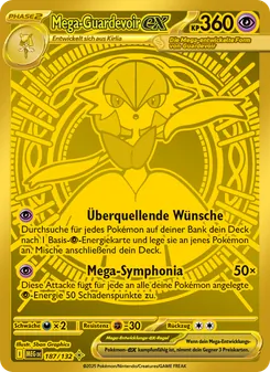 Karte Mega-Guardevoir-ex aus Mega-Entwicklung, Nummer 187/132