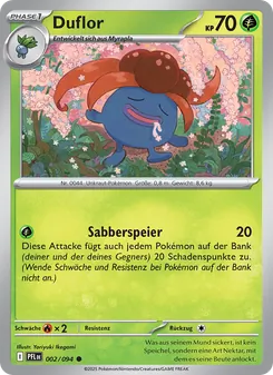 Karte Duflor aus Fatale Flammen, Nummer 002/94