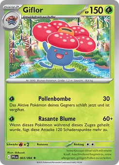 Karte Giflor aus Fatale Flammen, Nummer 003/94
