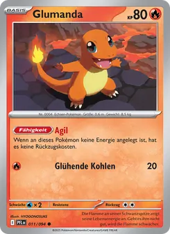 Karte Glumanda aus Fatale Flammen, Nummer 011/94