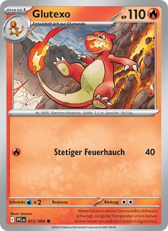 Karte Glutexo aus Fatale Flammen, Nummer 012/94