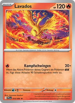 Karte Lavados aus Fatale Flammen, Nummer 014/94