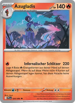 Karte Azugladis aus Fatale Flammen, Nummer 020/94