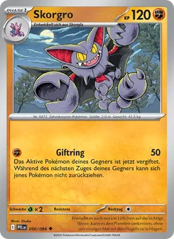 Karte Skorgro aus Fatale Flammen, Nummer 050/94
