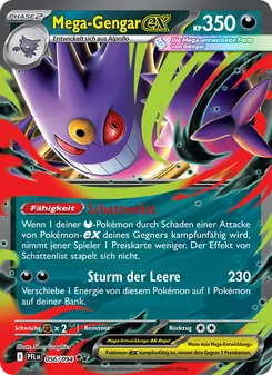 Karte Mega-Gengar-ex aus Fatale Flammen, Nummer 056/94