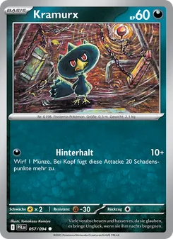 Karte Kramurx aus Fatale Flammen, Nummer 057/94