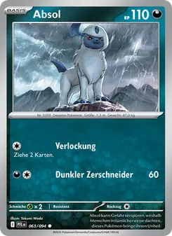 Karte Absol aus Fatale Flammen, Nummer 063/94