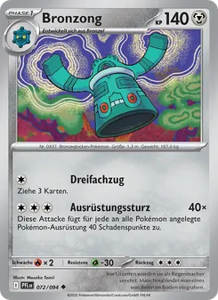 Karte Bronzong aus Fatale Flammen, Nummer 072/94