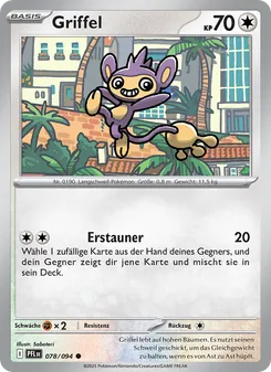 Karte Griffel aus Fatale Flammen, Nummer 078/94
