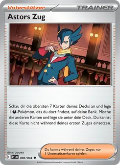 Karte Astors Zug aus Fatale Flammen, Nummer 090/94