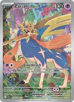 Karte Zacian aus Fatale Flammen, Nummer 100/94
