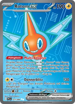 Karte Rotom-ex aus Fatale Flammen, Nummer 111/94