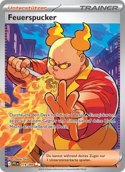 Karte Feuerspucker aus Fatale Flammen, Nummer 119/94