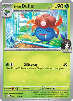 Karte Erikas Duflor aus Erhabene Helden, Nummer 002/217