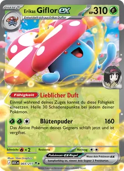 Karte Erikas Giflor-ex aus Erhabene Helden, Nummer 003/217