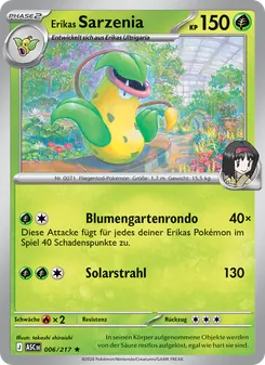 Karte Erikas Sarzenia aus Erhabene Helden, Nummer 006/217