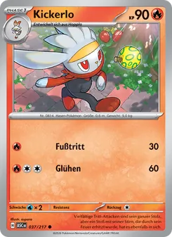 Karte Kickerlo aus Erhabene Helden, Nummer 037/217