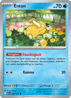 Karte Enton aus Erhabene Helden, Nummer 039/217