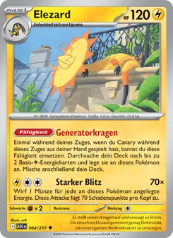 Karte Elezard aus Erhabene Helden, Nummer 064/217