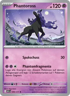 Karte Phantoross aus Erhabene Helden, Nummer 098/217