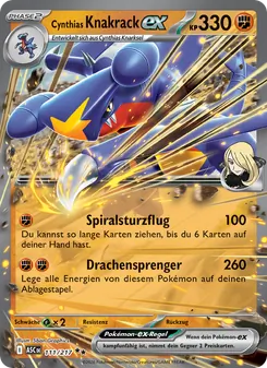 Karte Cynthias Knakrack-ex aus Erhabene Helden, Nummer 111/217