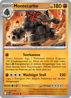 Karte Montecarbo aus Erhabene Helden, Nummer 120/217