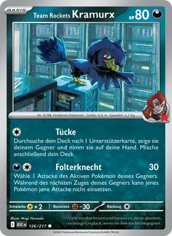 Karte Team Rockets Kramurx aus Erhabene Helden, Nummer 126/217