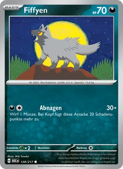 Karte Fiffyen aus Erhabene Helden, Nummer 128/217