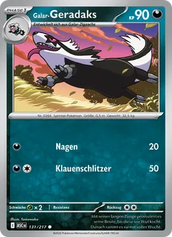 Karte Galar-Geradaks aus Erhabene Helden, Nummer 131/217